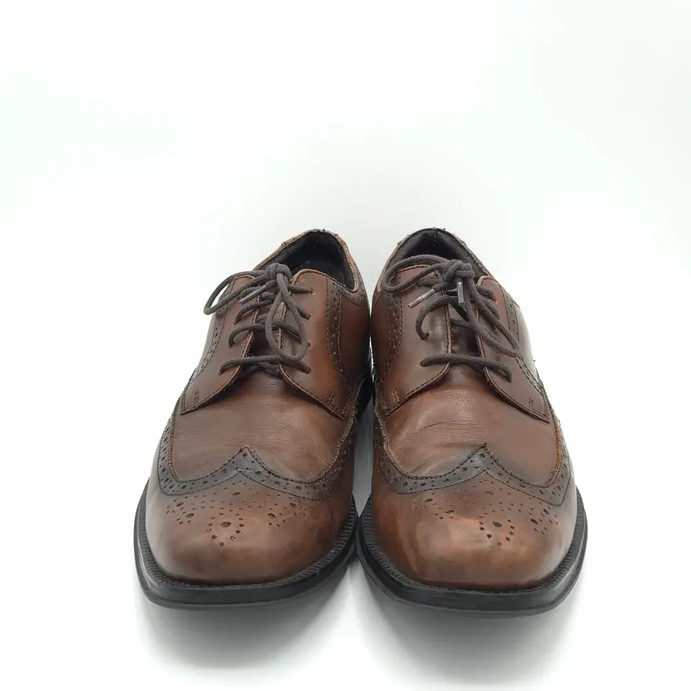 Dockers Moritz Men's Leather Brogue Wingtip Brown Size 10.5